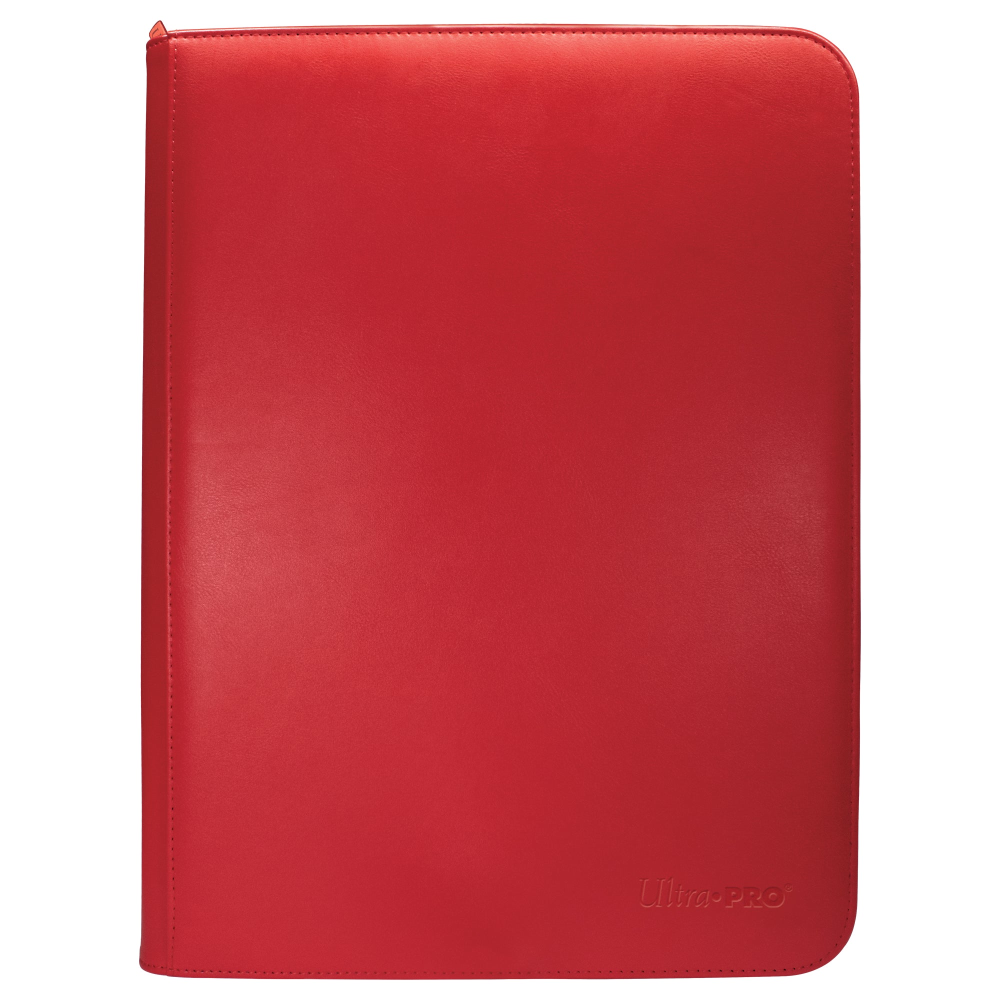 Ultra PRO - Vivid 9 - Pocket Zippered PRO - Binder: (Red) - WiredVillage Games - Wiredvillage Games